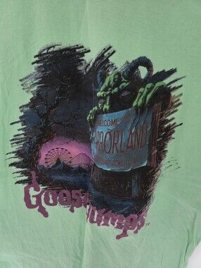 R.L Stine Goosebumps Welcome to Horror Land Unisex Size Small Tshirt